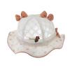 Korean Baby Girl Sun Hat: Lace Bow, Floral Fisherman Style - Perfect for Summer Outings