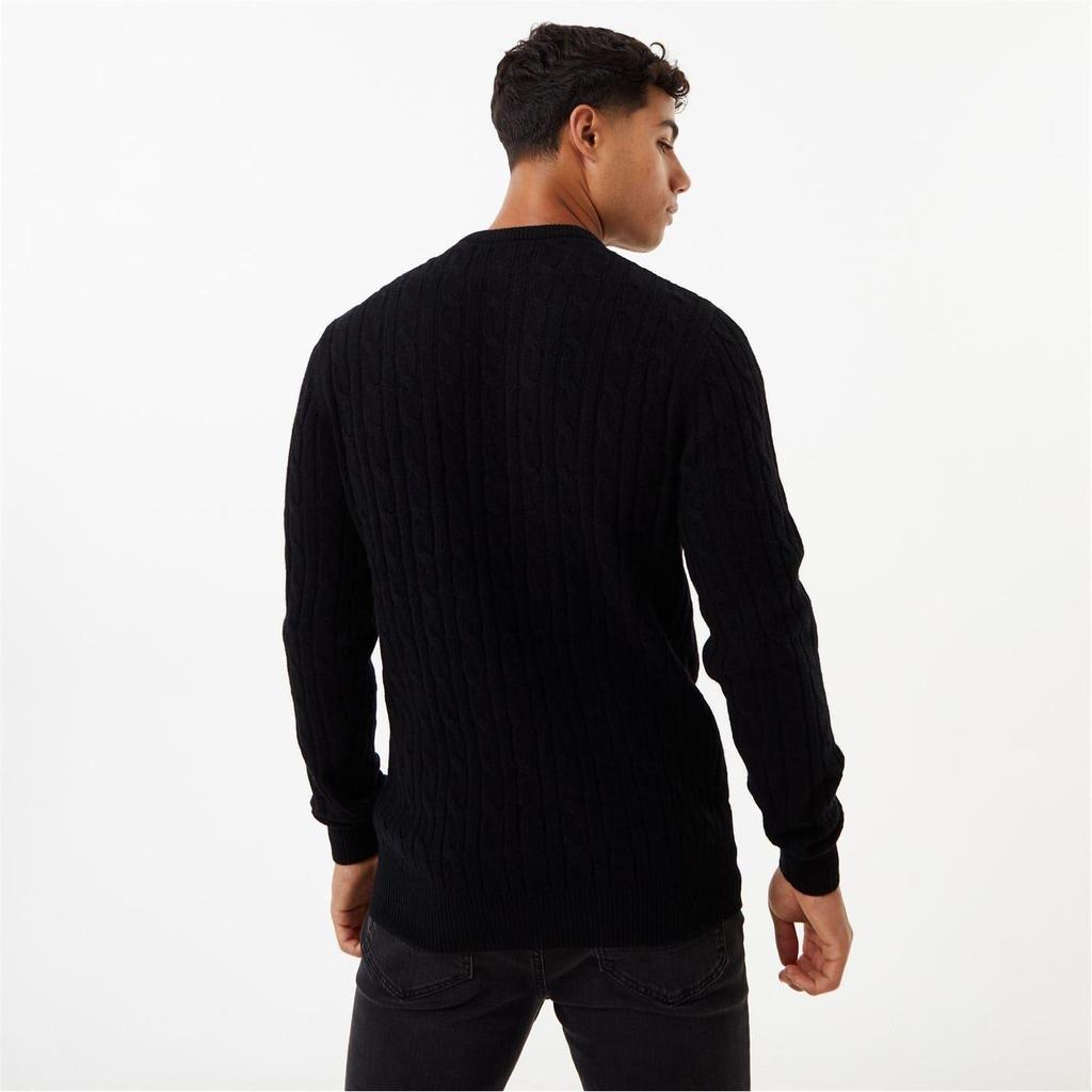 Jack Wills Herren Marlow Zopfmuster Merino-Wollpullover