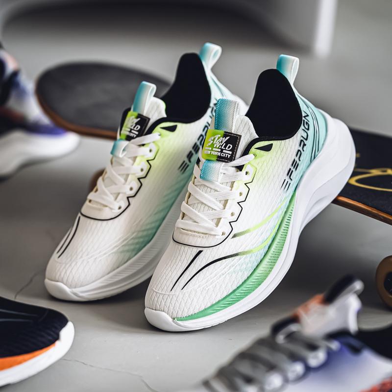 

Кроссовки мужские сетчатые дышащие плоские уличные спортивные повседневные модные кроссовки летние новые теннисные туфли для мужчин 40