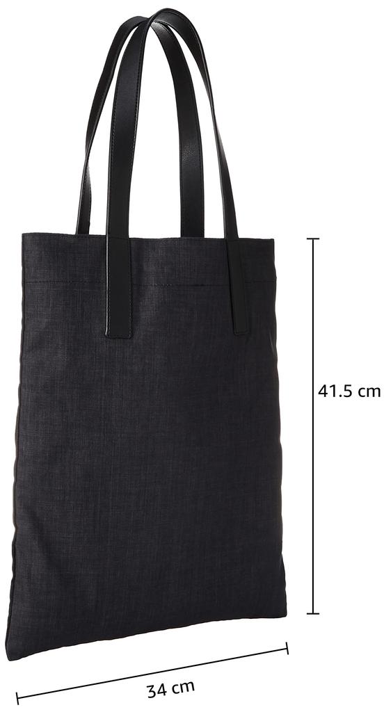 [Amazon Essentials] Tote Bag, Linen Coated, B4, Black