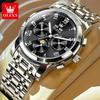 OLEVS 6692 Bussiness Dress Automatic Mechanical Watch for Men Moon Phase Waterproof Calendar Men's Wristwatch Luxury