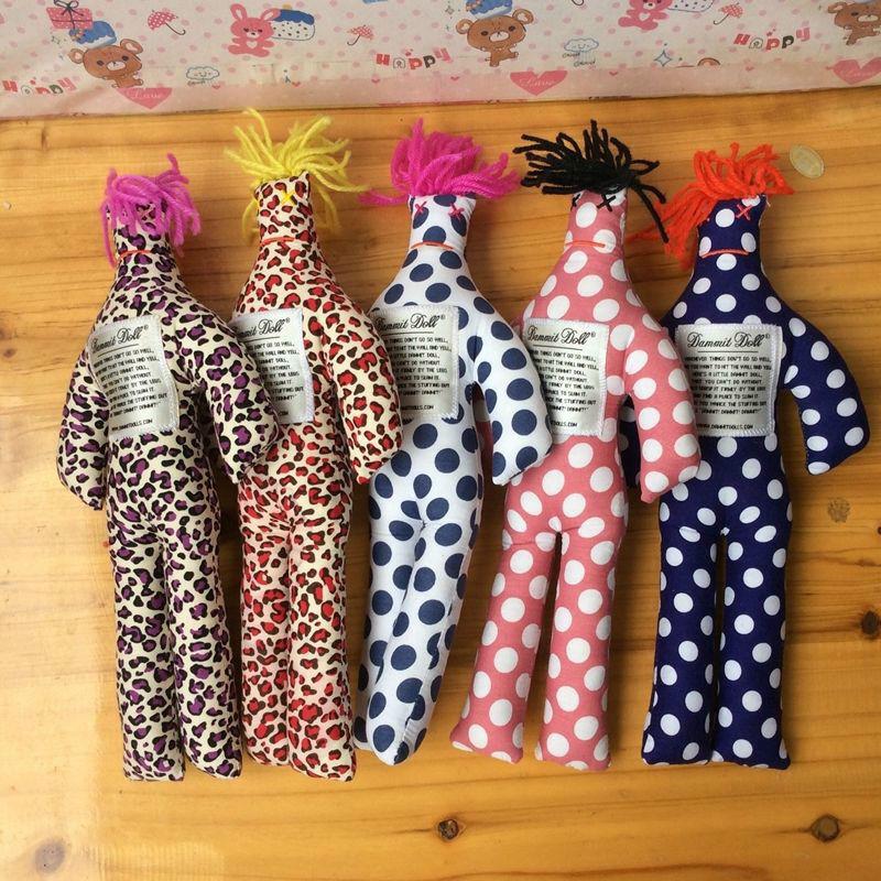 Dammit Doll Plush Toy Creative Straw Man Kids Gift With Pp Cotton Filling