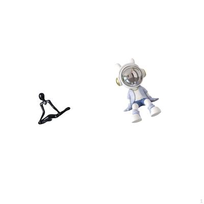 Creative Astronaut Thinker Sculpture Decorative Figurine Unique Abstract Ornament for Entrance