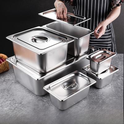 Stainless Steel Rectangular Covered Small Seasoning Box Food Container Thermal Restaurant Kitchen Cooking Utensils Dish Pot