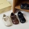 Princess shoes girls leather shoes summer children's single shoes little girl Doudou shoes shallow mouth girls shoes foreign soft sole shoes