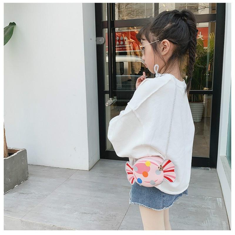 Children's Bag 2020 New 100 Pack Edited Little Girl Candy Shoulder Bag Fashion Style Princess Girl Sloping Bag