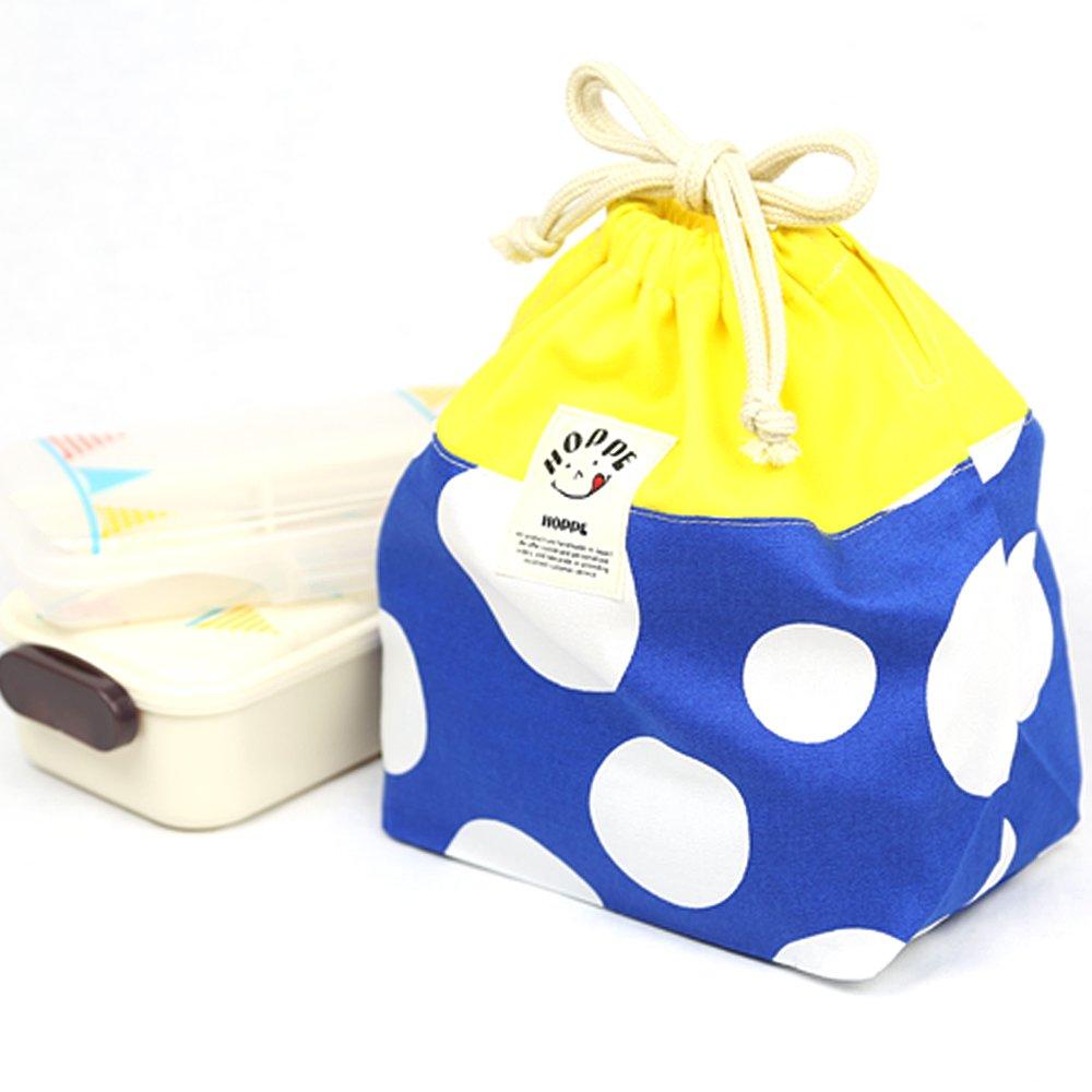 HOPPE Navy Dot Schule Kordelzug und Schuh Perfekt für Vorschule und 5-teiliges Set Tasche, Tasche, Tasche. Kindergarten.