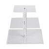 3 Tiered Square Cake Stand Clear Holder Suitable for Weddings Birthday Party