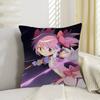 M-Madoka-Magica Pillow Covers Cartoon Sofa Decorative Home Double-sided Printing Short Plush Cute Cushion Cover