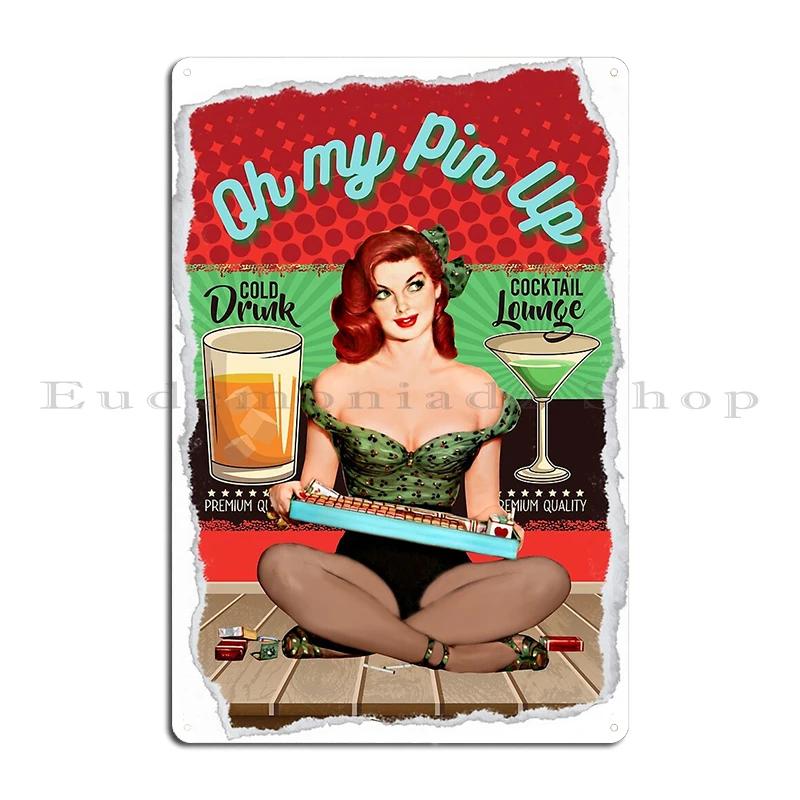 Vintage Naughty Puppy Love Gil Elvgren PIN UP GIRL The Glamour Metal Mural Painting Create Customize Tin Sign Poster
