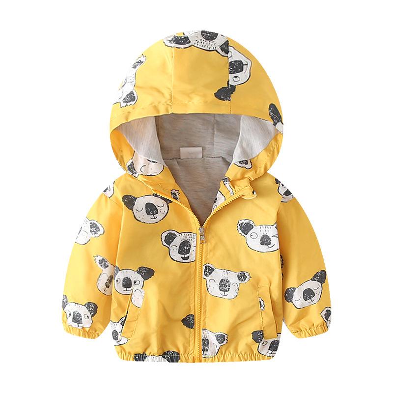 Children's Hooded Jacket Zipper Coat Top for Boys Kids Clothes