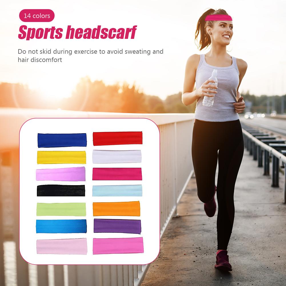 

Fitness Bandage Headscarf Hair Accessories Sports Elastic Sweatband Hair Bands Yoga Headband серый