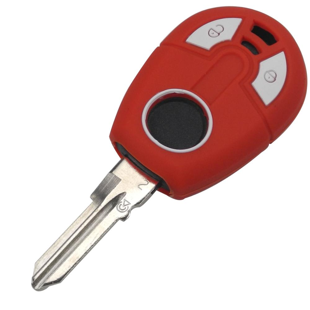 

jingyuqin Новый сменный силиконовый чехол для ключа для ключа-транспондера Fiat Бразилия Positron 2 кнопки пульт дистанционного управления красный