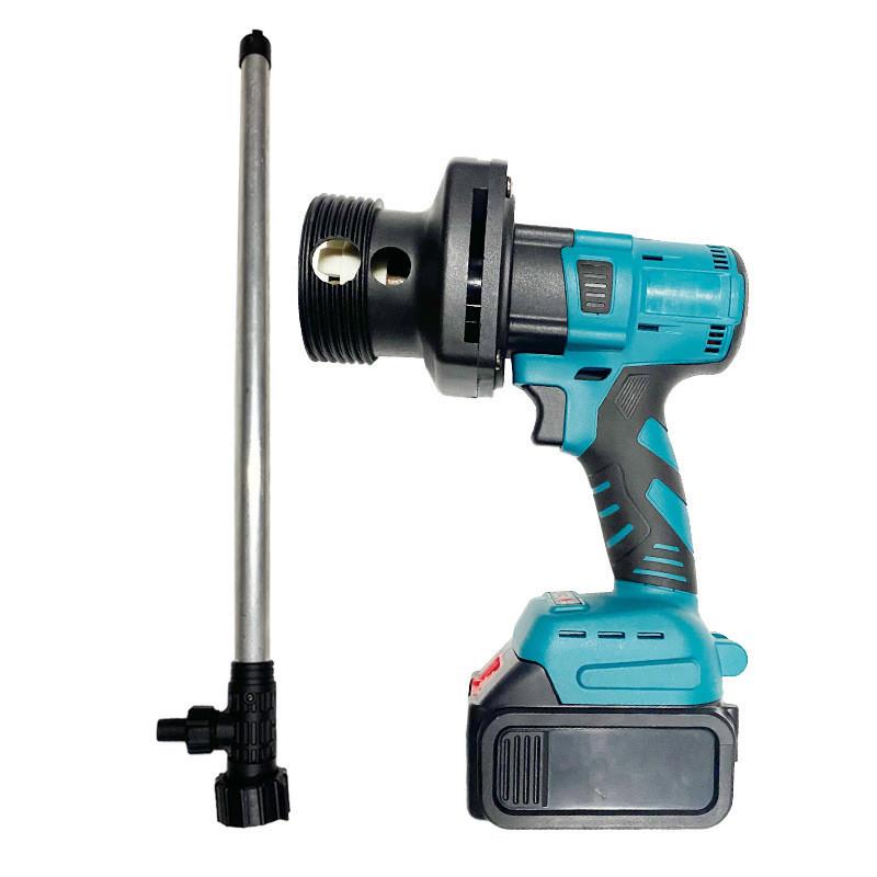 High Power Brushless Oil Pump Portable Liquid Extraction Bucket Pump Large Capacity Lithium-ion Diesel Pumping Unit Blue