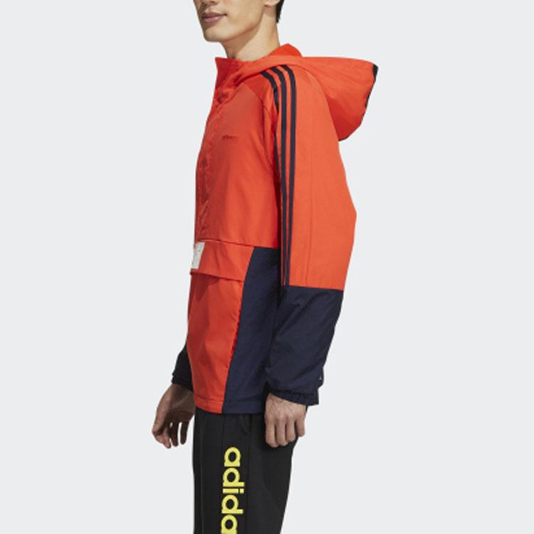 Adidas Neo Casual Sports Jacket Men Outerwear Dark-Orange Yellow GM2295