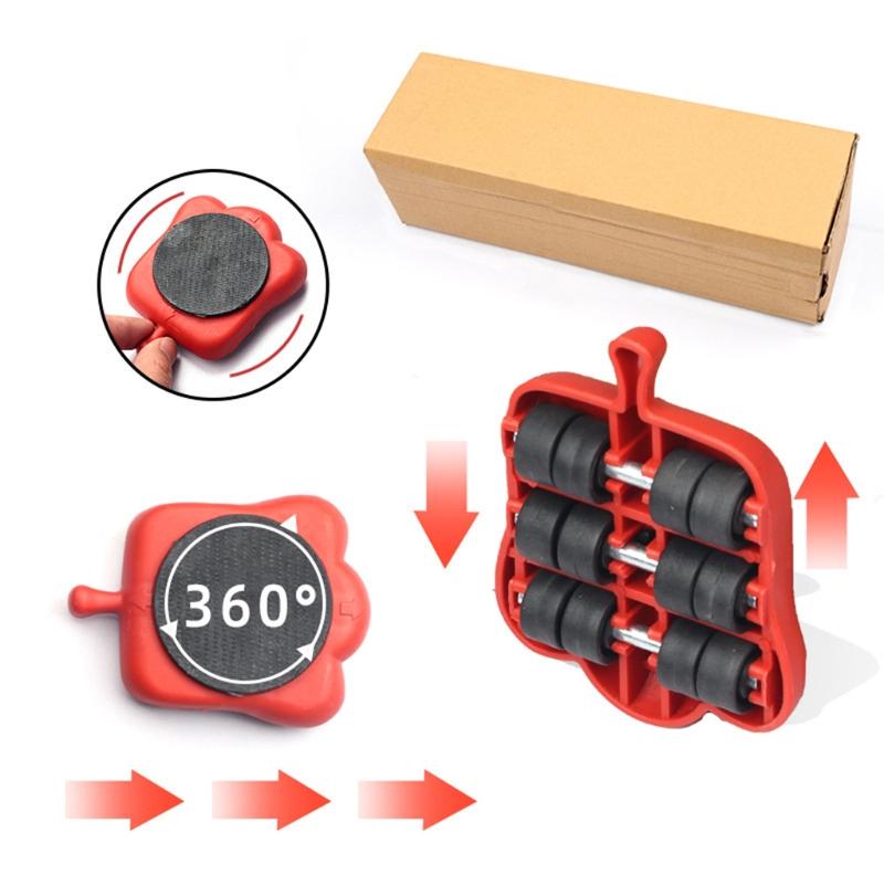 Heavy Duty Furniture Lifter with 4 Sliders for Safe Moving Appliance Roller Suitable for Sofas Couches Refrigerators
