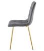 LIBRA chair - dark gray velvet / gold legs x 3