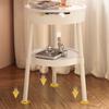 Boční konferenční stolek k pohovce Kavárna Kreativní krémový styl Coffee table Pohyblivý Stolek k posteli do obývacího pokoje s úložným prostorem Dekorace na čajový stolek