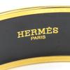 Used HERMES Bangle Emilel GM Metal 32.9g Orange Bracelet