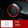 Auto Innenraum ABS Kunststoff Dekorationsabdeckung Roter Modifizierter Aufkleber für BMW MINI Cooper S F54 F55 F56 F57 F60 CLUBMAN Autozubehör