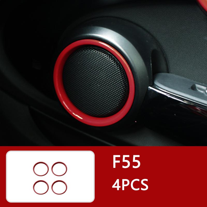Auto Innenraum ABS Kunststoff Dekorationsabdeckung Roter Modifizierter Aufkleber für BMW MINI Cooper S F54 F55 F56 F57 F60 CLUBMAN Autozubehör