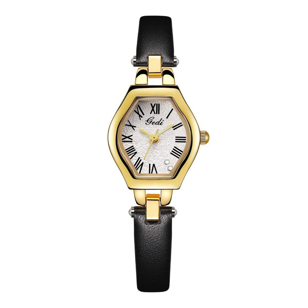 Kleine Zifferblatt Leichte Weinfass mit Quarzwerk Uhr