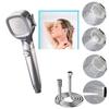 Supercharged Shower Head Set, Stainless Steel Material, Rainfall Function, Four Gear Adjustment