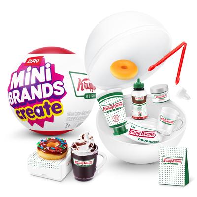 Mini Brands Create Krispy Kreme 1 by ZURU Mini Collectible Blind DIY Resin Mini Replica Ages Series, Capsule, - Packaging, Novelty, Play, Food,