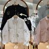 We1116 Autumn New Women's Lapel Japanese Cotton Shirt Loose Shirt Top Embroidery Literary Style Ins