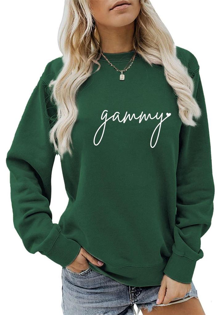 Women's Loose Fit Long-Sleeve Round Neck Casual Fashion Sweatshirt