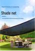 Outdoor Anti-Sun Shading Net for Courtyards and Rooftops