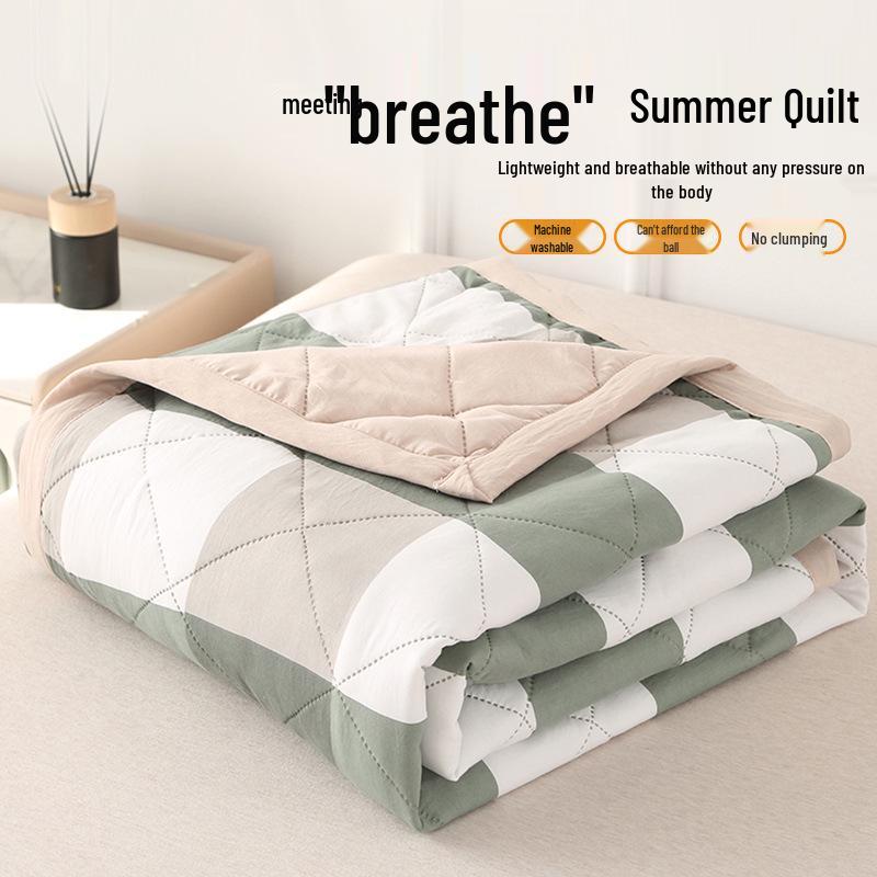 

Японское летнее одеяло из стиранного хлопка: Легкий, Прохладный и Машинная стирка 150*200cm ~1.7 jin