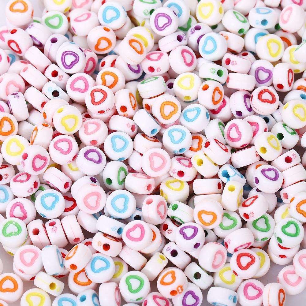 Acrylic Letter Beads for Kids' Jewelry Making – Educational DIY Beading Accessories