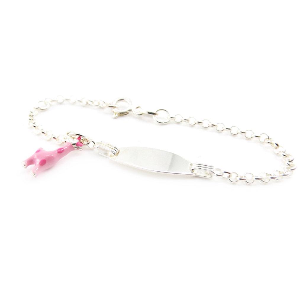 Les Trésors De Lily [C5633] - Corrente prateada 'Girafa Bambino'