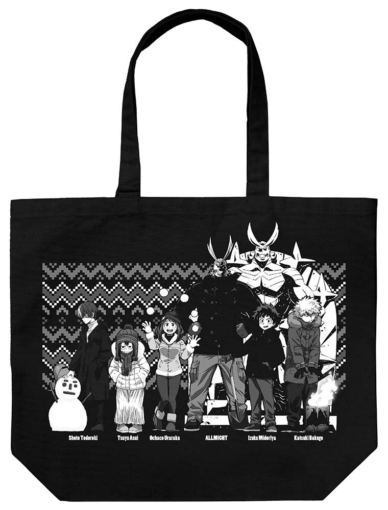 

COSPA My Hero Academia Large Tote Snow Festival H40 x W48 x D15cm Bag, Ver., Black, Approx. чорний