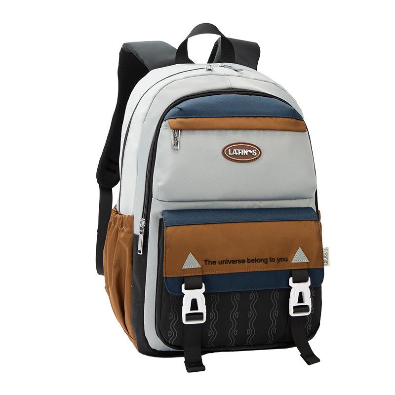 Elementary School Bag New Junior High School High School Students Fashion Large Capacity Lightweight Backpack Women