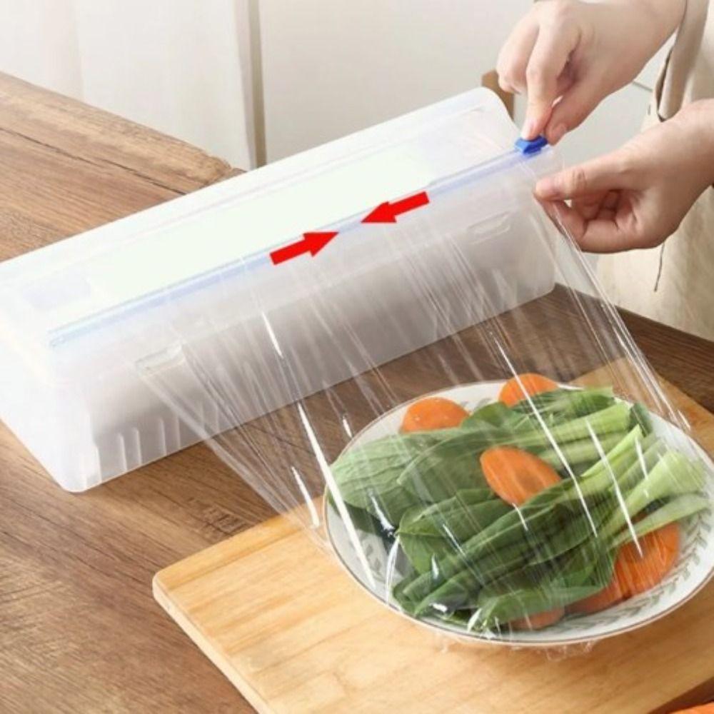3pcs Reusable Foil Film Cutter Convenient Cling Film Cutting Strip  Plastic Wrap
