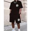 Casual Loose Crew Neck Men's Fashion Print Sport Wear Men’s