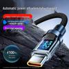 120W Fast Charging Dual Type-C Cable with Smart Digital Display for Apple, Huawei, and PD Flash Charging