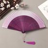 Gradient Color Retro Hand Fan Portable Dance Fan Chinese Style Bamboo Folding Fan  Gift Giving