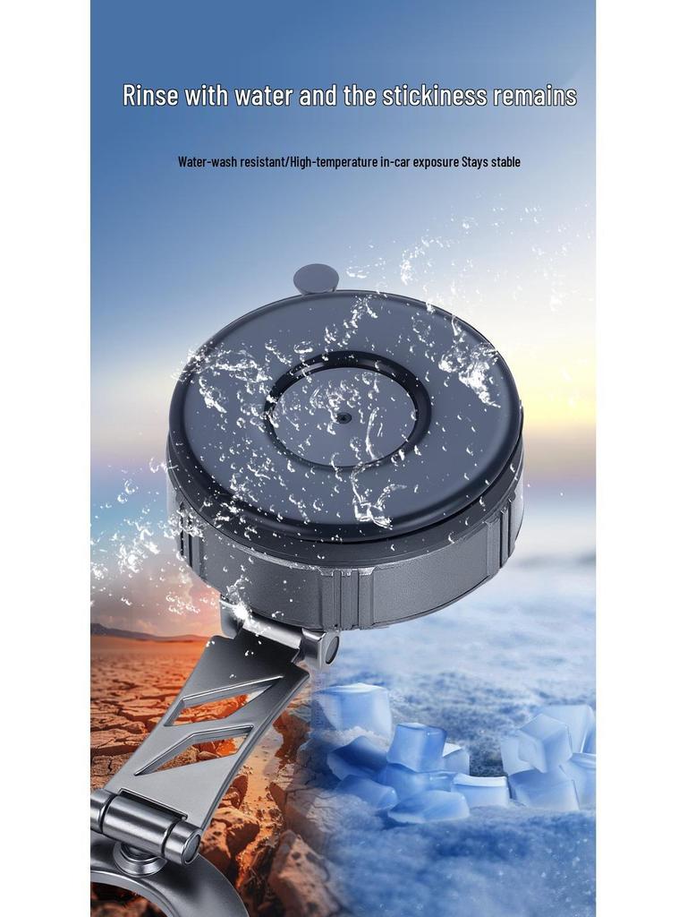 Magnetic Car Dashboard Phone Holder with Vacuum Adsorption