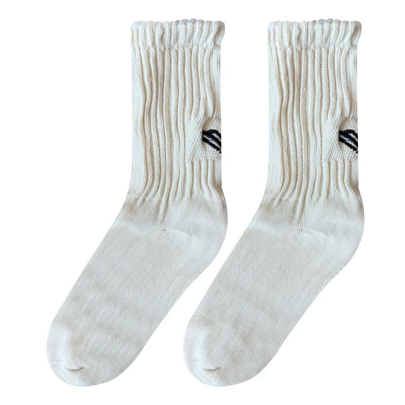 

Men Spring and Autumn Embroidery Letter Girdle Waist Sports Basketball Tube Socks 1 pair