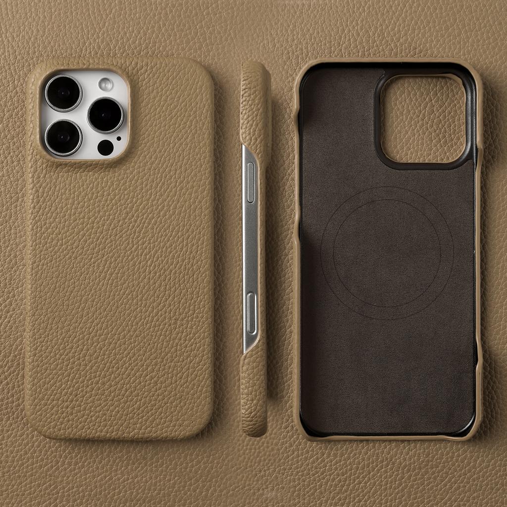 Премиальный магнитный чехол из натуральной кожи для iPhone 16 Pro Max 15 14 13 12 11 Беспроводная зарядка Магнитная крышка Magsafe Ударопрочный чехол