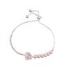 Inlaid Zircon Pearl Rose Bracelet: Elegant, Versatile, High-End Commuter Bangle