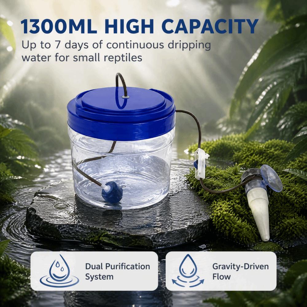 1 set Plastic Reptile Water Dripper Adjustable Drip Speed Reptile Humidifier  Reptile Pets