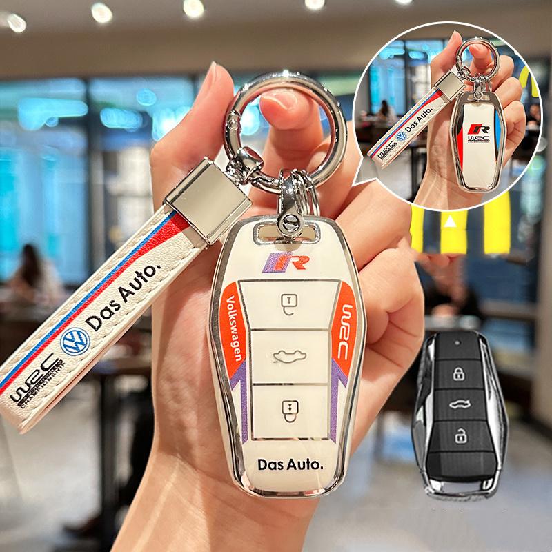 For VOLKSWAGEN TPU Car Key Cover Remote Control Fob Shell Case Keychain Holder Auto Accessories For JAC VW SOL E10X QX X8 E50 X6