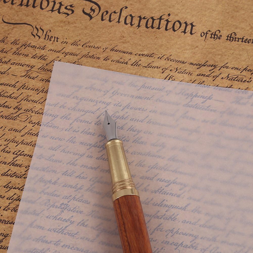 Sulfuric Paper,100 Sheets Translucent Tracing Papers, A4 Copy Transfer Paper for Copying Comic Drawing Animation Calligraphy