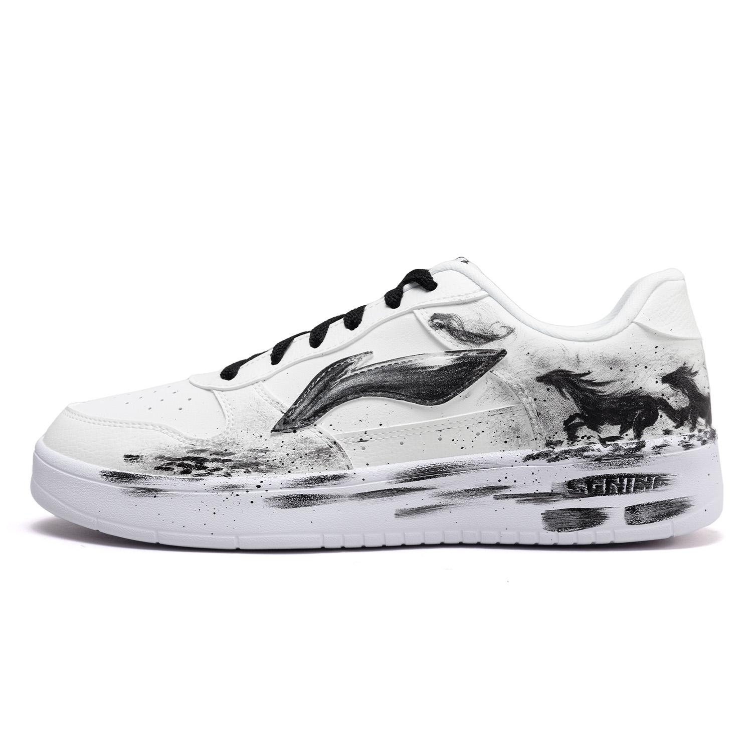 Li Ning Плавающая Лодка Легкие, Дышащие И Скользкие Низкие Кеды для Скейтборда Мужские AGCS419-1(Команда893-) 40