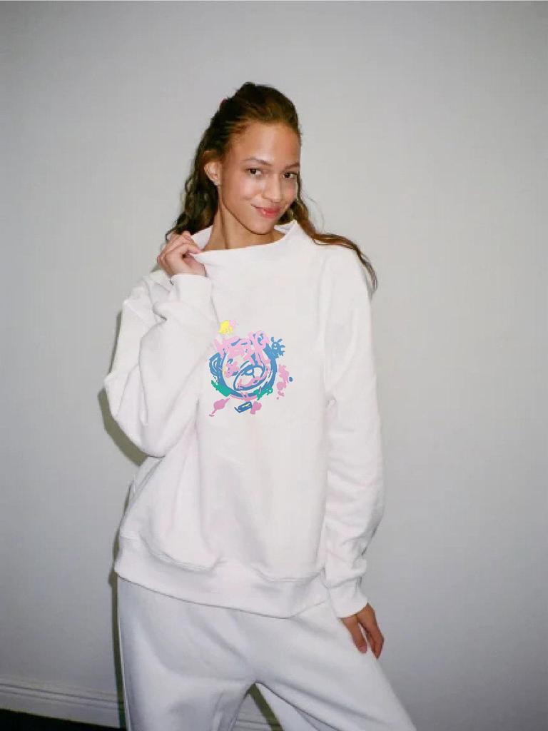 Women's Trendy Heavyweight Mid-High Collar Loose Hoodie - Fashionable and Comfortable for Spring and Autumn Seasons