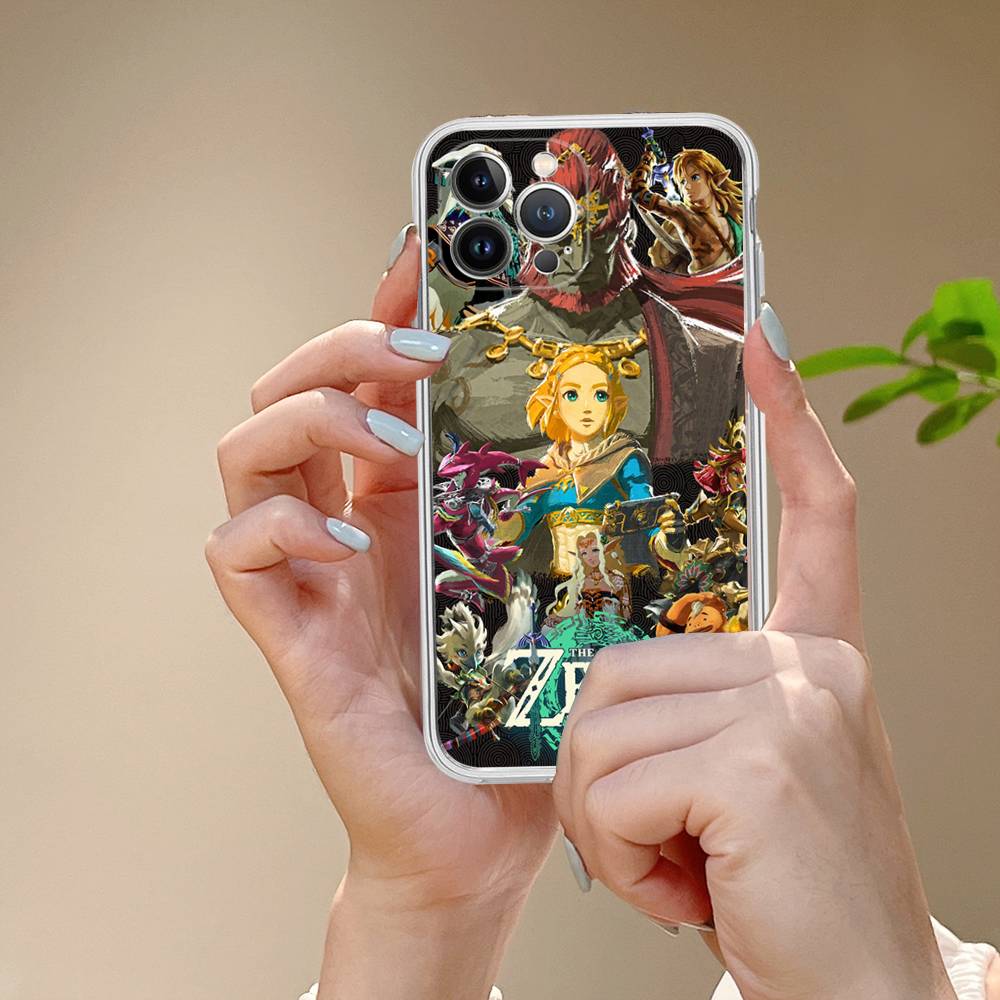 GAME The Legend Of Zelda Phone Case For IPhone 17 16 15 14 Plus 13 12 11 Pro Max Transparent Shockproof Cover